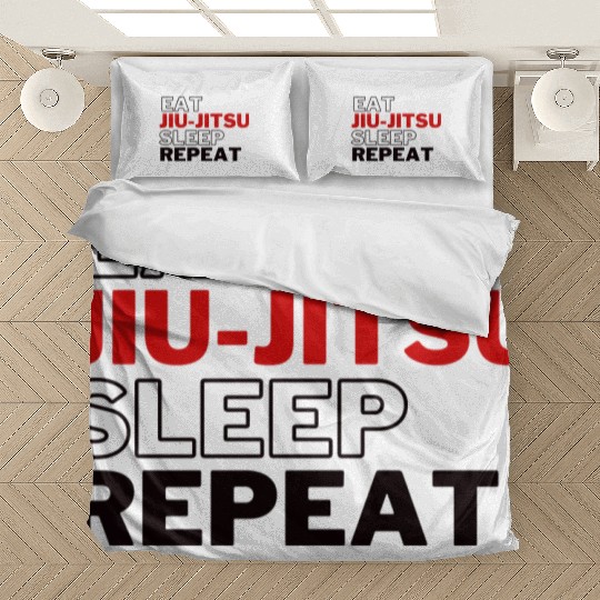 Funny Eat Jiu Jitsu Sleep Repeat Bedding Sets