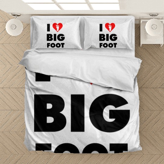I Love Bigfoot Bedding Sets