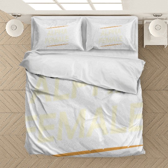 Female Alpha Quote Feminism Strong Independent Bedding Sets
