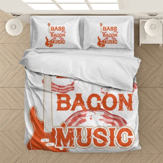 Bass Guitar Bacon Music Bedding Sets