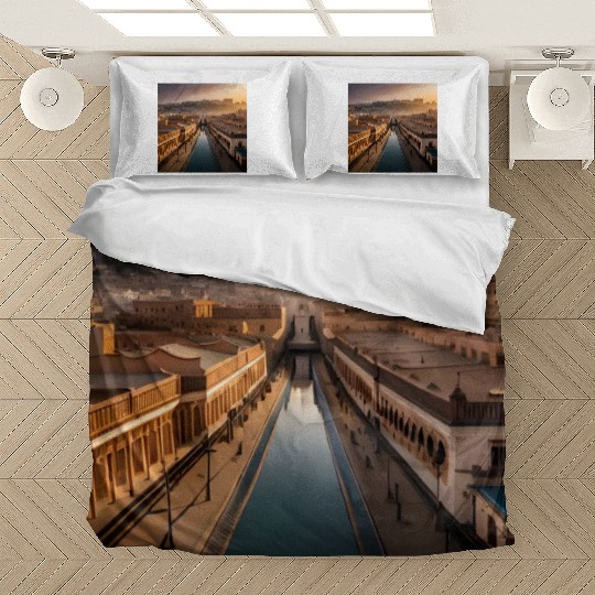 Fantasy pictures ,town Morocco ,city Rabat Bedding Sets