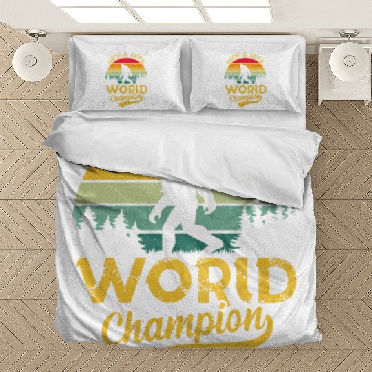 Hide and Seek Nature boy Hiker funny Bedding Sets