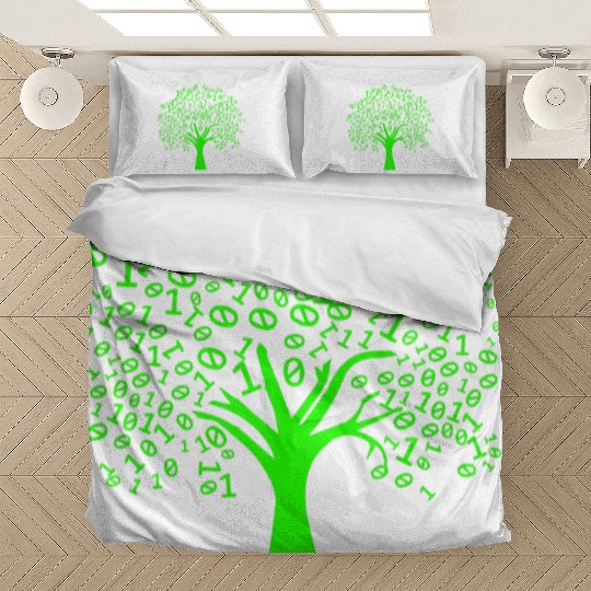 Funny Binary Tree Computer Science Coding Bedding Sets