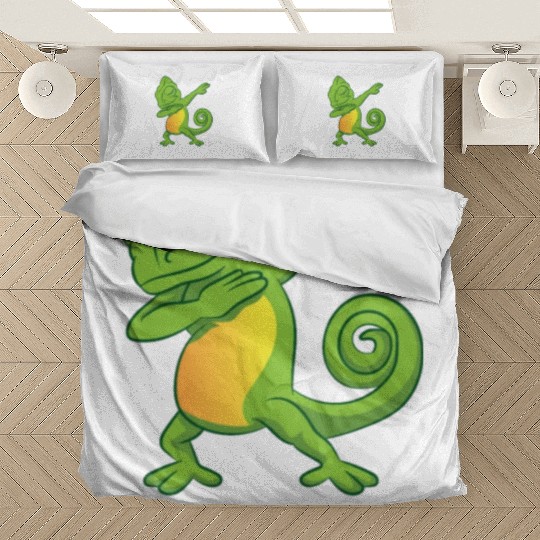 Dabbing Chameleon Sweet Bedding Sets