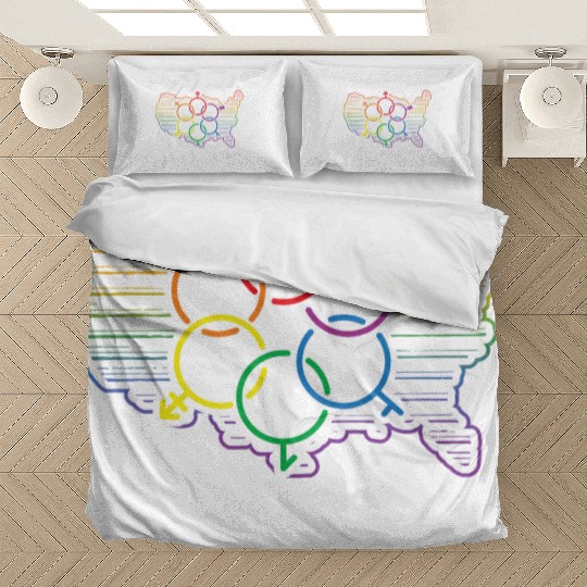 Gilbert Pride Month Pride Flag LGBT Community LGBT Bedding Sets