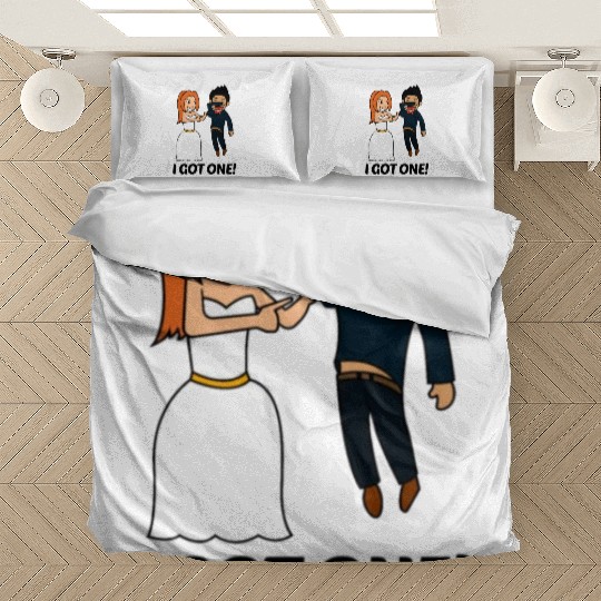 FUNNY BRIDE TO BE I BRIDE SQUAD JUST MARRIED GIFT Bedding Sets