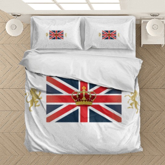 English Rose Union Jack Flag England British Brita Bedding Sets