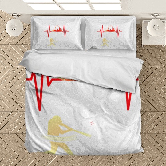 Saint Louis Red Cardinal Dress Heartbeat Baseball Bedding Sets