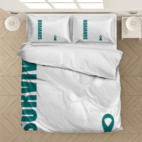 Ovarian Cancer Fight Cancer Ribbon Bedding Sets