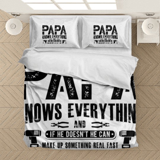 Papa Knows Everything Father'S Day Bedding Sets