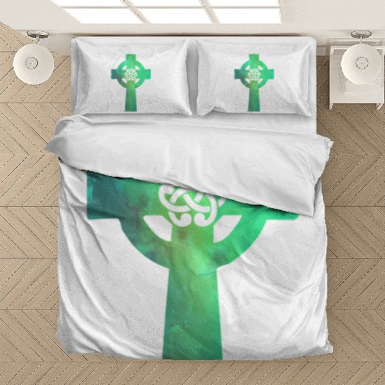 Irish Celtic Cross Knot St Patrick'S Day Christian Bedding Sets