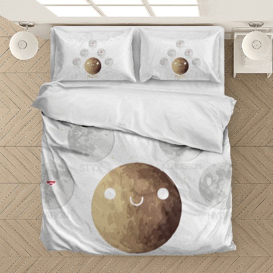 Pluto Moons Planet Space Lover Solar System Bedding Sets