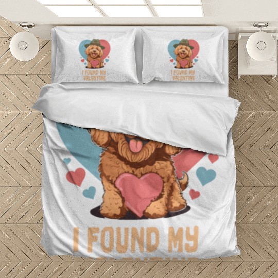 Funny Goldendoodle Dog Dad Doodle Mom Cute Dog Bedding Sets