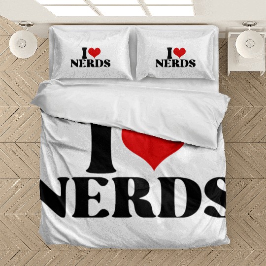 i love nerds Bedding Sets