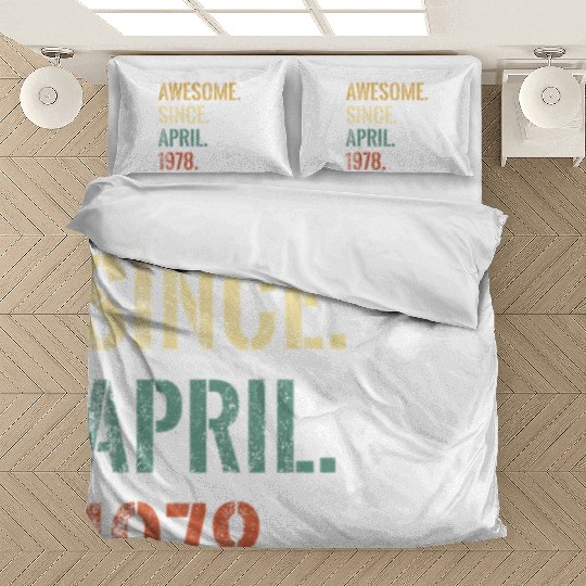 44Th 44 Awesome Since April 1978 Bedding Sets