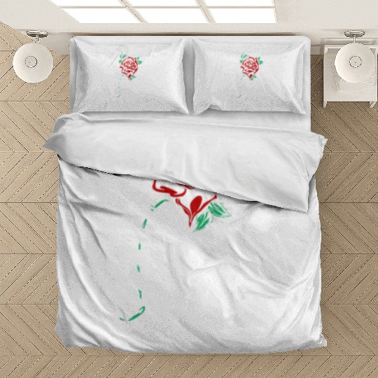 Love Yourself Skeleton Hand Rose Aesthetic Goth Gr Bedding Sets