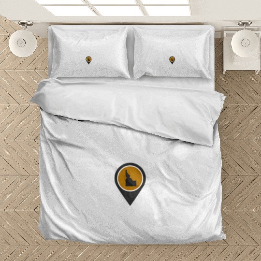 Boise Idaho Id Map Bedding Sets