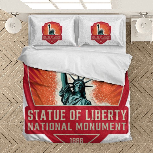 statue of liberty national monument Bedding Sets