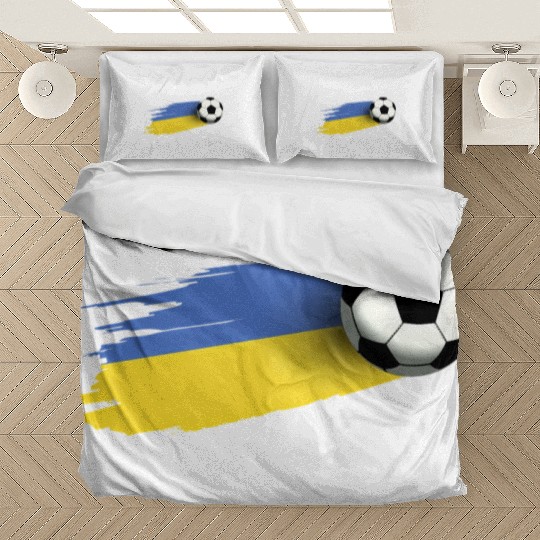 Ukraine Flag Jersey Ukrainian Soccer Team Ukrainia Bedding Sets