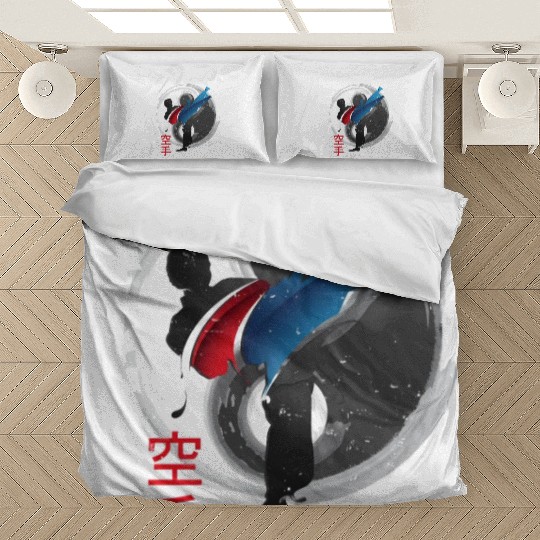 Martial Side Kick Ying Yang Karate Bedding Sets