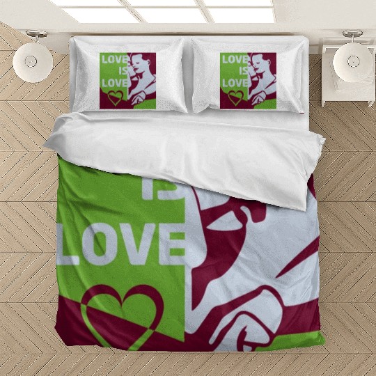 Love Is Love - Colorful Graphic Bedding Sets