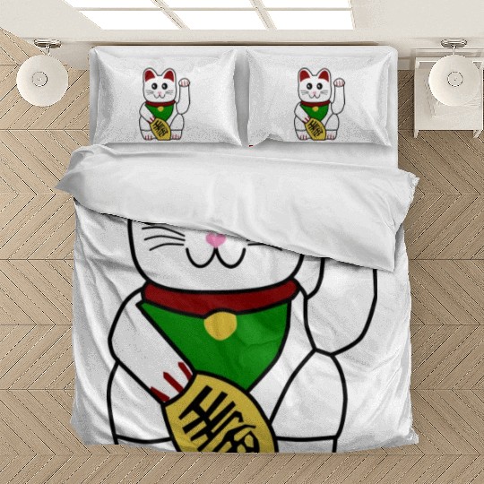 Cute Japanese Lucky Cat 1 Bedding Sets