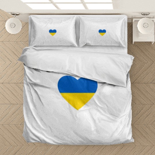 Ukraine Ukraine Flag Heart Beat Ukraine Bedding Sets