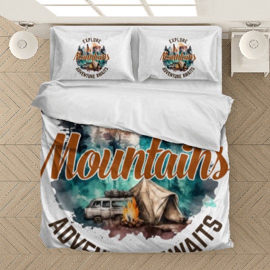 Camping Gear, Adventure Time Bedding Sets, Hiking Bedding Sets