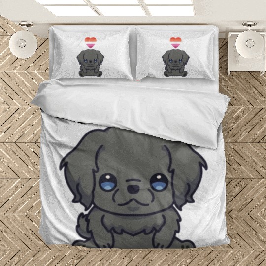 Lesbian Newfoundland Dog Lgbtq Pride Flag Anime Bedding Sets