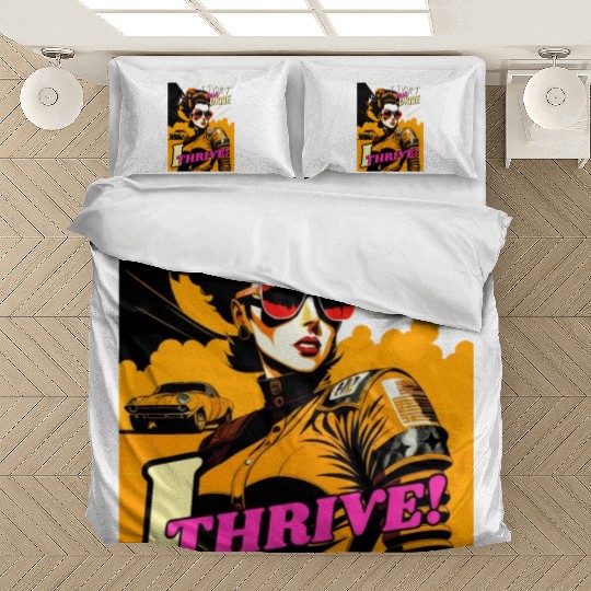 Diesel Diva: A Retro Driver Design v8 Bedding Sets