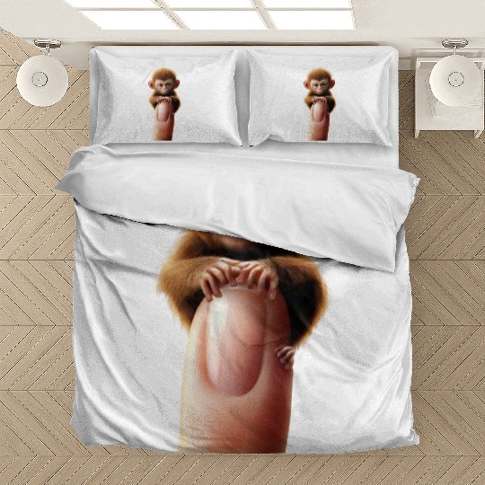 Finger monkey on finger Bedding Sets