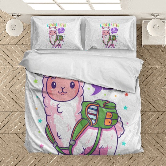 Llama Kindergarten No Probllama Back To School Bedding Sets