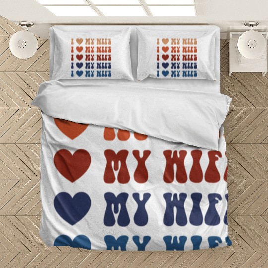 I Heart My Wife Lesbian Bedding Sets