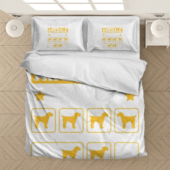 Stubborn Airedale Tricks Dog Lover Airedale Bedding Sets