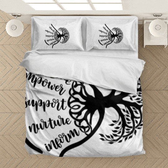 Breastfeeding Support Birth Worker Midwife Doula Bedding Sets