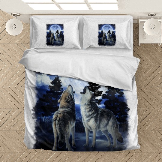 The Mountain Men'S Wolf Native American Bedding Sets