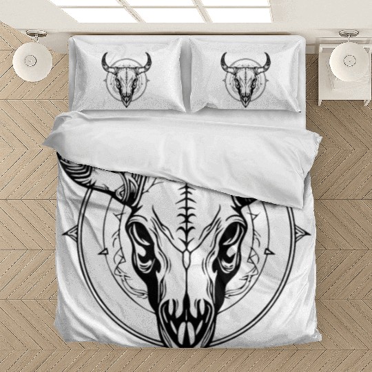 Cow Skull Boho Bedding Sets
