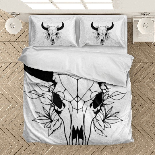 Cow Skull Boho Bedding Sets