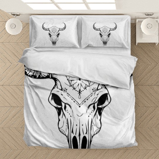 Cow Skull Boho Bedding Sets