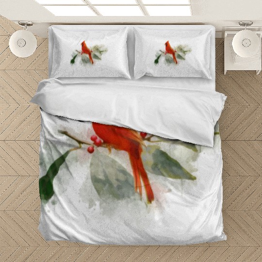 Wild Red Cardinal Bird Bedding Sets