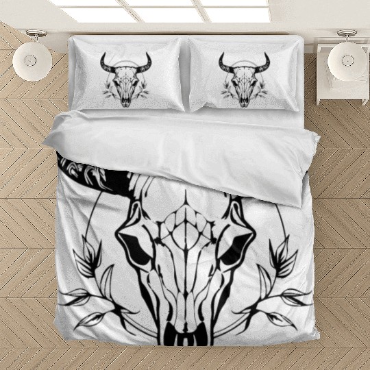 Cow Skull Boho Bedding Sets