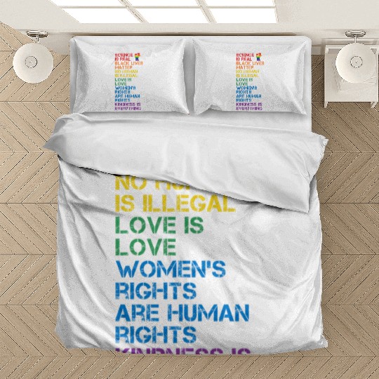 Science Is Real Black Lives Matter Lgbt Blm Fist Bedding Sets