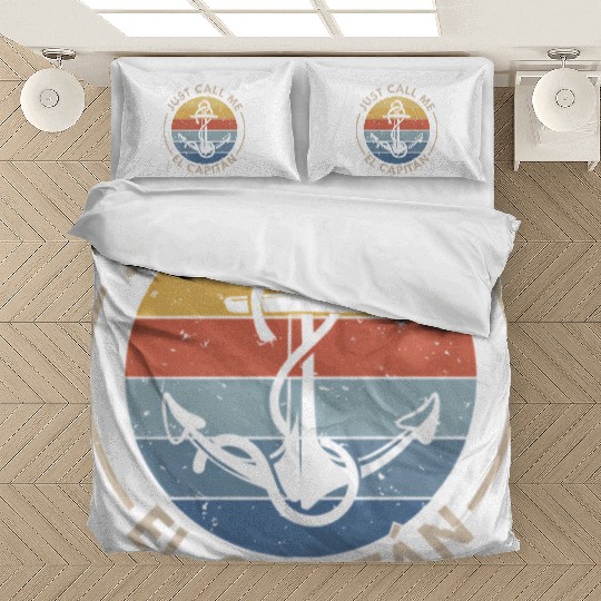 Boat Just Call Me El Capitan Bedding Sets