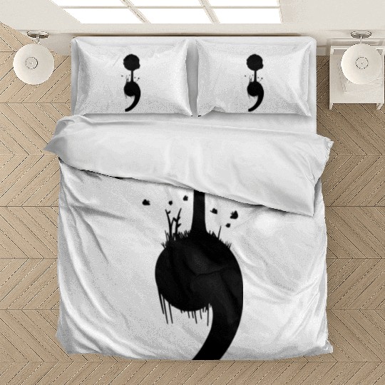 Semicolon Tree Suicide Depression Prevention Bedding Sets