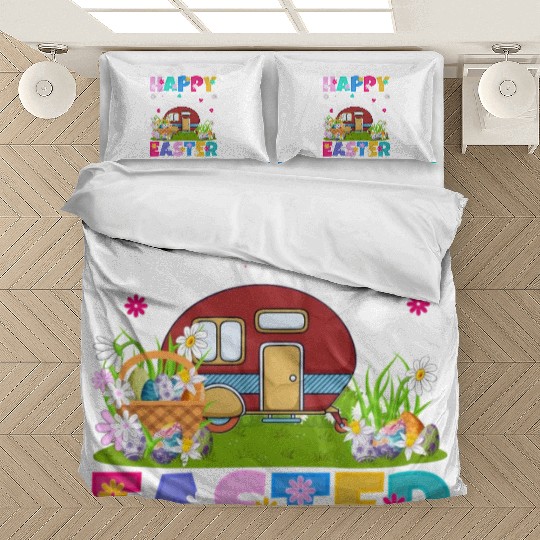 Camper Van Happy Easter Camper Van Easter Sunday Bedding Sets