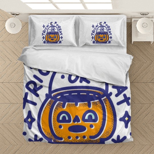 Trick Or Treat Halloween Pumpkin Bedding Sets