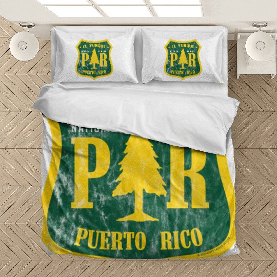 El Yunque National Forest Puerto Rico Shield Look Bedding Sets