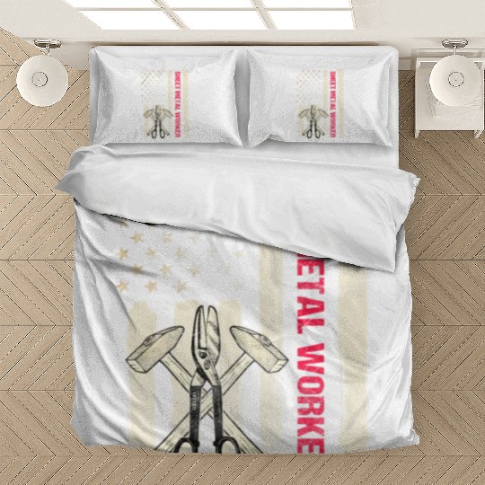 Sheet Metal Worker On Back Of Bedding Sets