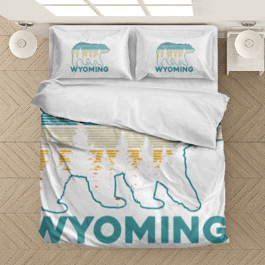 Wyoming Grizzly Bear Nature Hiking Bedding Sets
