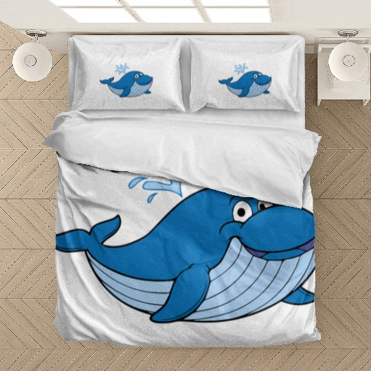 Whale For Orca Narwhal Blue Whales Bedding Sets
